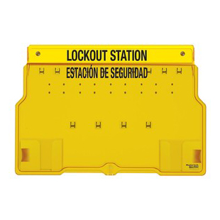 1483B LOCKOUT STATION FOR 10 PADLOCKS - MASTERLOCK