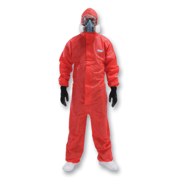 2544 CHEMSPLASH EXTREME DISPOSABLE COVERALL RED