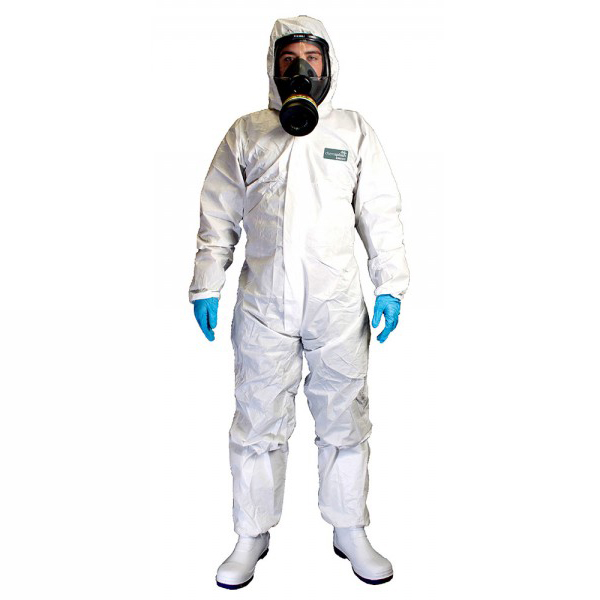 2792 CHEMSPLASH DELTA DISPOSABLE COVERALL WHITE