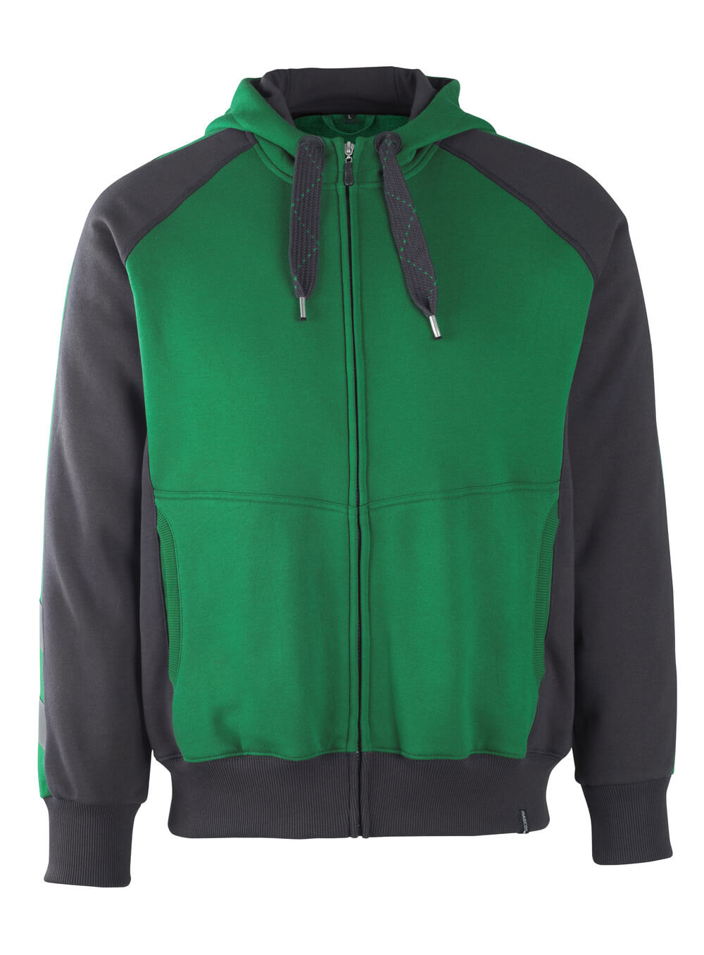 WIESBADAND HOODED SWEATER, GREEN/BLACK, 60% COTTON/40% POLYESTER, MASCOT UNIQUE