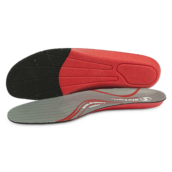 INSOLE MODULAR FIT, HIGH ARCH, RED - SIXTON