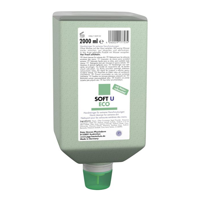 SOFT U ECO NETTOYANT POUR LA PEAU BOUTEILLE 2000ML - PETER GREVEN