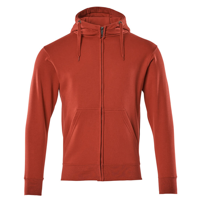 GIMONT HOODED SWEATER WITH ZIPPER RED - MASCOT CROSSOVER