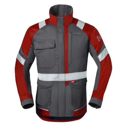 50285 WORK VEST, CHARCOAL/RED - HAVEP
