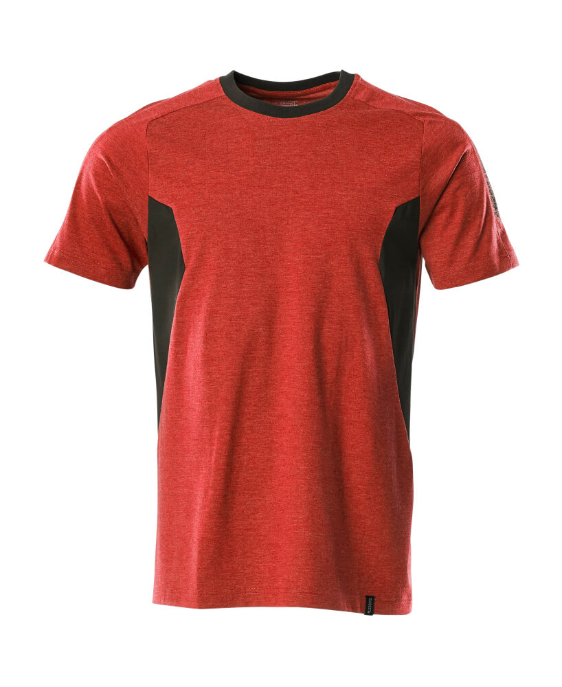 18382-959 ACCELERATE T-SHIRT, HI-VIS RED/BLACK,60% COTTON/40% POLYESTER, 195GR, MASCOT ACCELERATE