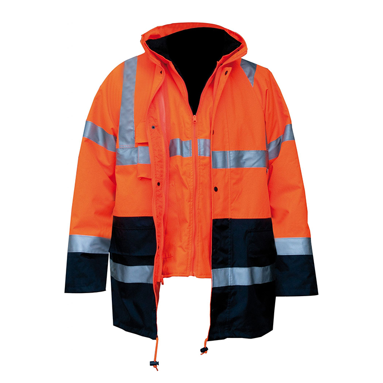 0981 4-IN-1 HIGH VIS PARKA - M-WEAR