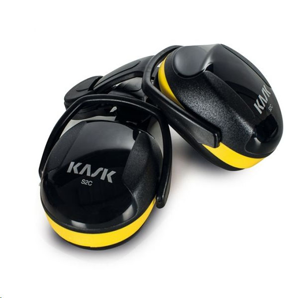SC2 EAR MUFF WITH HELMET ATTACHMENT YELLOW - KASK