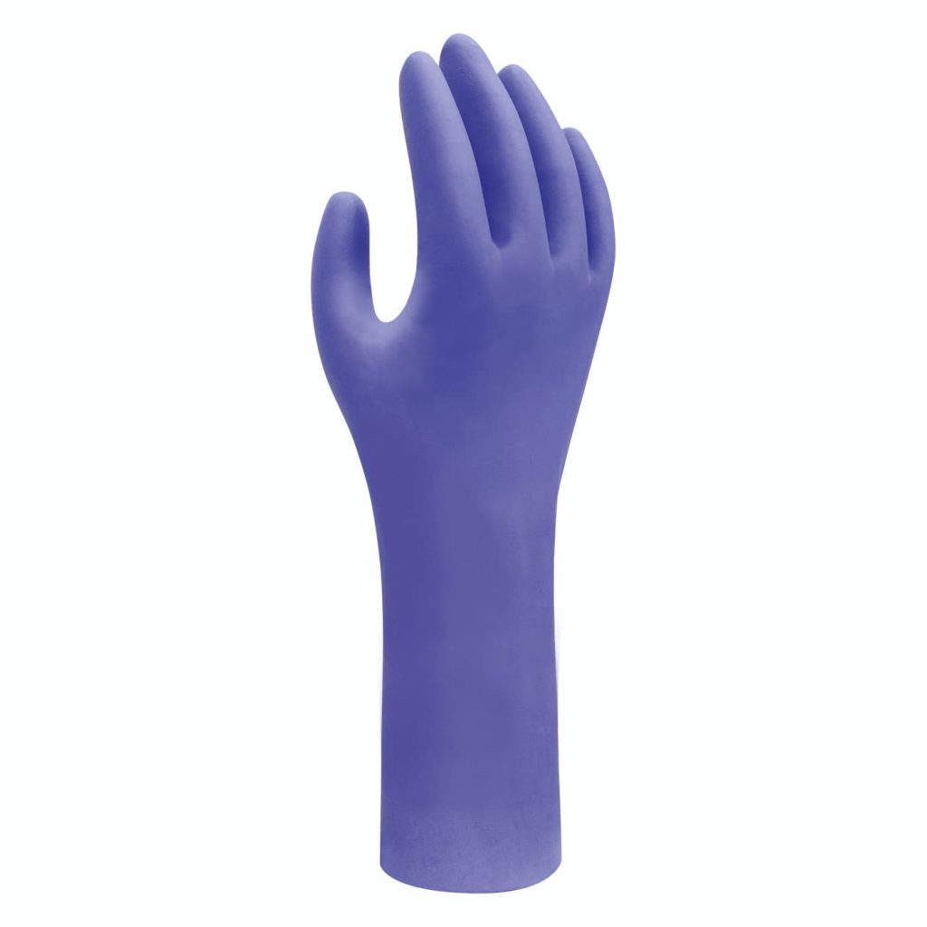7555 SINGLE USE CHEMICAL RESISTANCE GLOVES - SHOWA