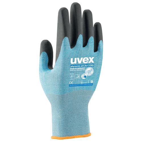 60084 PHYNOMIC AIRLITE C ESD, CUT-RESISTANT GLOVE - UVEX