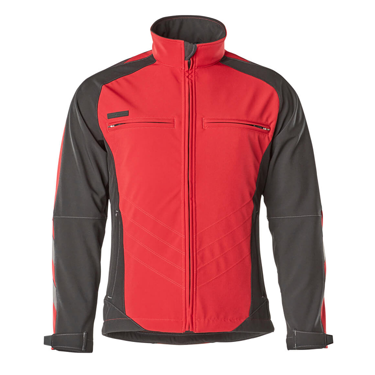 DRESDEN SOFTSHELL WITH STRETCH, RED/BLACK100% POLYESTER, MASCOT UNIQUE