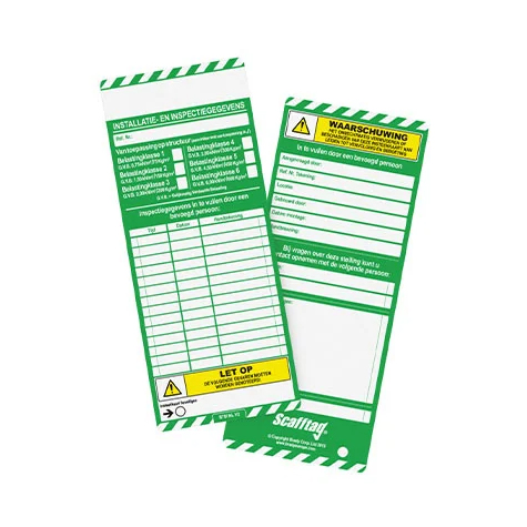 831471 SCAFFTAG PLUG-IN CARD (10PCS) - BRADY