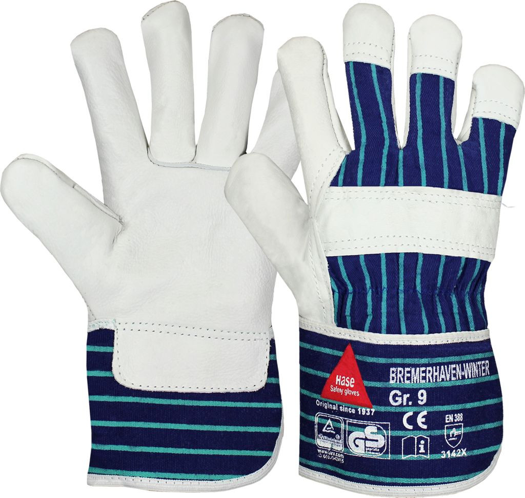 BREMERHAVEN-WINTER WINTER GLOVES COW GRAIN LEATHER - HASE