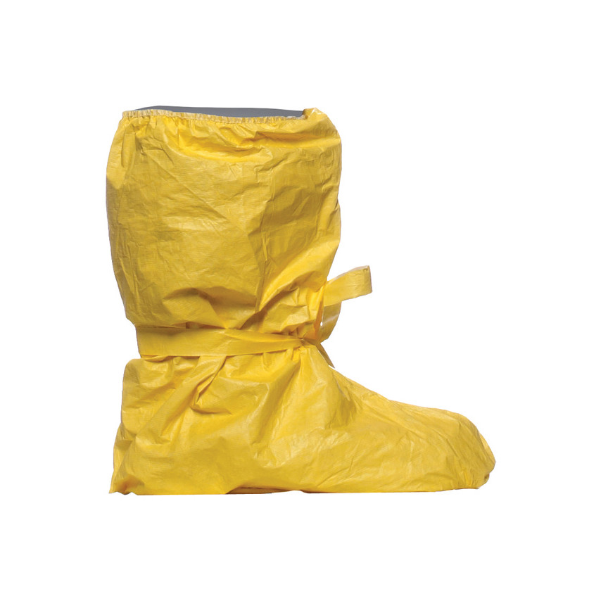 TYCHEM 2000 C BOOT COVER, YELLOW, DRAWSTRING, TAPED, NOT WATERPROOF, NON-SLIP SOLE - CAT LLL