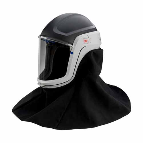 M-406 VISOR SAFETY HELMET WITH SHOULDER PROTECTION - 3M